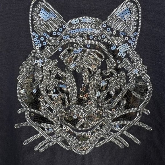 French Connection tiger embellished sweater - Picture 4 of 9